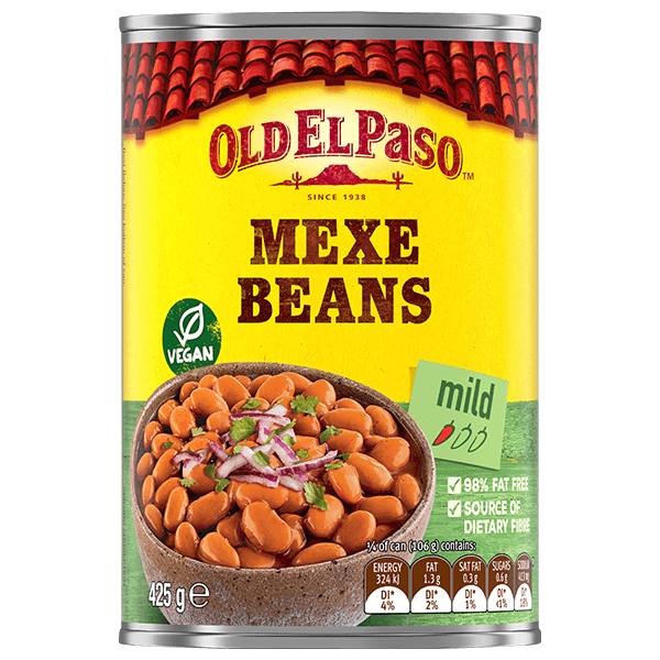 a can of Old El Paso's mild mexe beans (425g)